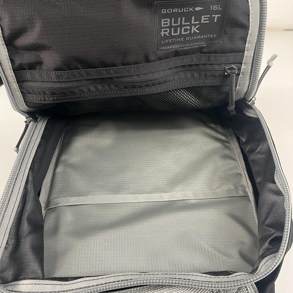 GORUCK Bullet Ruck 16L Black Speed Grey Backpack 19in Travel Bag Daypack Unisex - Picture 6 of 14